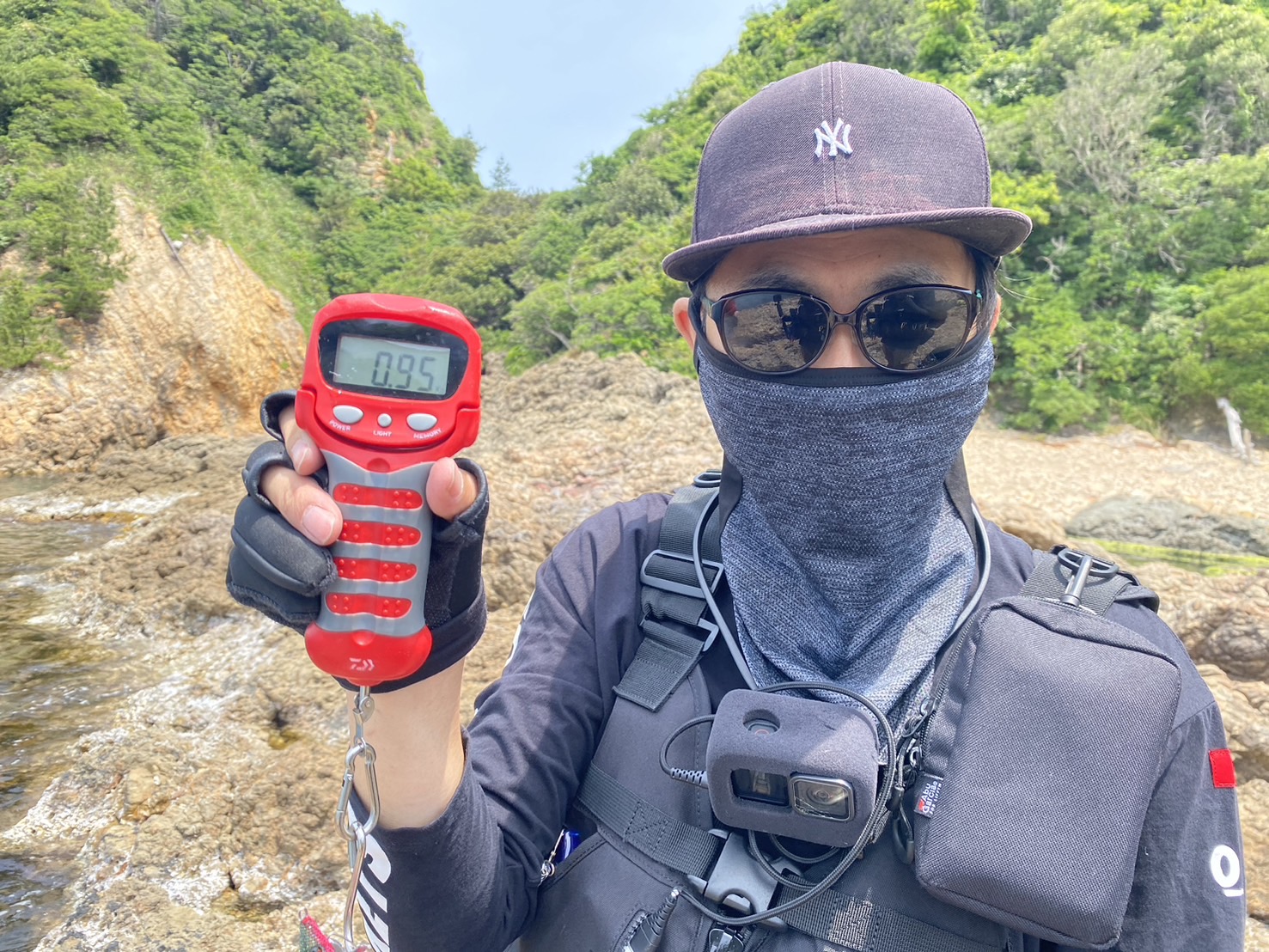 自身最高のアオリイカ９００ｇ超え