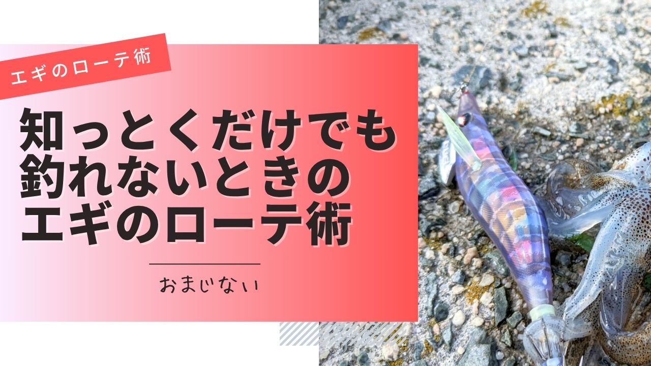 【知っとくだけでも】エギングで釣れないときのエギローテ術